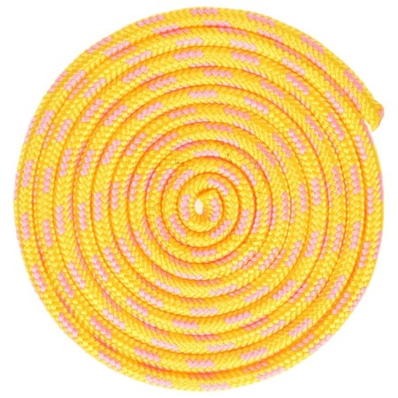 Crap for rhythmic gymnastics Grace Dance, 3 m, pink/yellow color-4