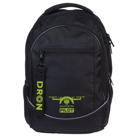 Youth backpack 42 x 30 x 20 cm, ergonomic back, Hatber Street, Drone, NRK_90130-1