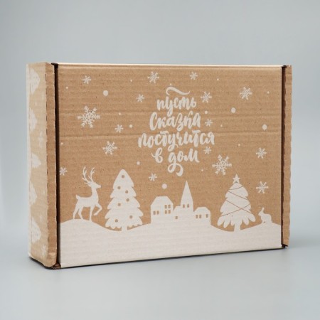 Box the national team "Snow City", Bury, 27 x 21 x 9 cm, New Year-1