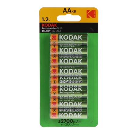 Kodak, Ni-Mh, AA, HR6-8BL, 2700 mAh, blister, 8 pcs.