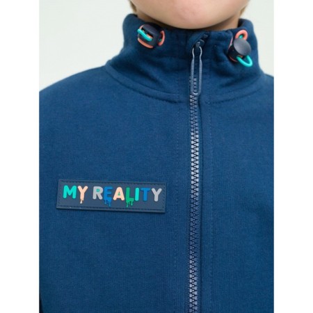 Sweatshirt for boys, height 104 cm, dark blue color-1