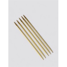 Knitting knitting needles 15cm D4mm (5pcs) PVC package aluminum gold a