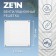 Ventilation grate Zein luxury RM1515, 150 x 150 mm, with a grid, metal, white