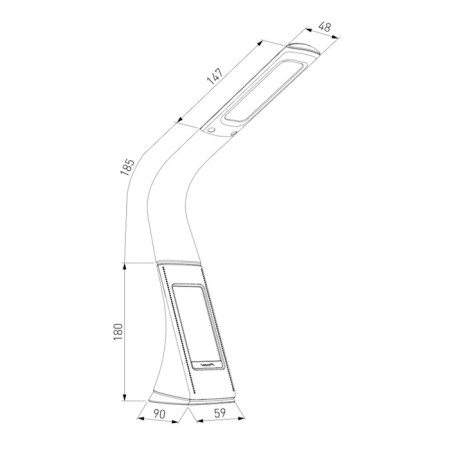 Luminaire Elektrostandard, Elara Led 6 W, 90x65x510 mm, IP20, white color-2
