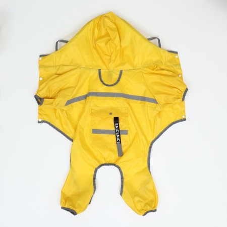 Combiason for dogs, demi -season with a visor, size 3xl (DS 50, OG 67, Osh 51 cm), yellow-2