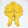 Combiason for dogs, demi -season with a visor, size 3xl (DS 50, OG 67, Osh 51 cm), yellow