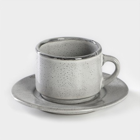Tea pair Nebbia: a cup 200 ml, h = 6.7 cm, a saucer d = 15.3 cm-1
