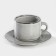 Tea pair Nebbia: a cup 200 ml, h = 6.7 cm, a saucer d = 15.3 cm