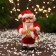 Santa Claus "with a candle and a gift/bell" 16 cm, mix
