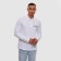 Polo with long sleeve President, size S, white color