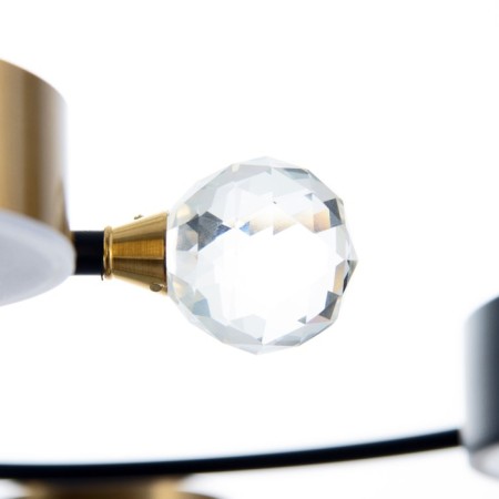 Terra chandelier 7XLED 132W 3000-6000K black and gold 75x75x21 cm Bayerlux-5