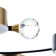 Terra chandelier 7XLED 132W 3000-6000K black and gold 75x75x21 cm Bayerlux