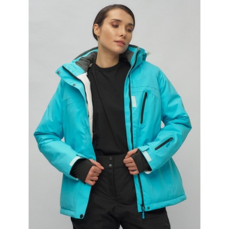 Ski suit female, size 44, blue color-11