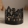 Climber metal, wood per 1 candle "houses" d = 4 cm 10x10x8.5 cm