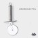 Knife for pizza and dough Magistro Solid, 20.5 cm, d = 6.5 cm, chrome color