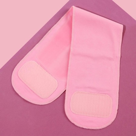 Gel SPA-mask for the neck, reusable, on Velcro, 46 ​​x 10 cm, pink color-8