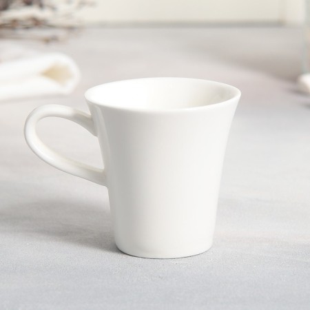 Tea couple ceramic "mother", a mug 100 ml, a saucer 15x14 cm, white color-4