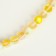 Busins ​​made of natural stone "Cat Eye", set 46 pcs., Size 1 pc. - 8 mm, yellow