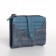 Women's wallet on the button, blue color