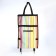Folding bag on Velcro, 2 wheels, colorful color