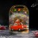 Board cutting shade "Santa Claus on the machine 2024", 21.2 × 19.5 × 0.6 cm