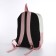 Youth backpack on lightning from textiles, 2 pockets, pink color