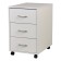 Tumbling with boxes on wheels Polini Kids Mirum, white color, 40x55 cm