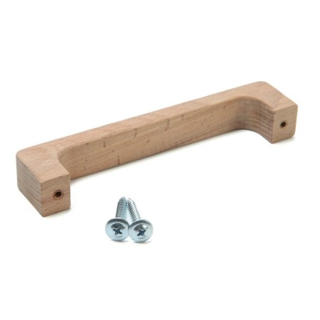 Bracket handle 143 mm wooden furniture y8, beech, 1pc-5