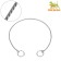 Collar - Cobra Book, 40 cm, chain thickness 3 mm, silver