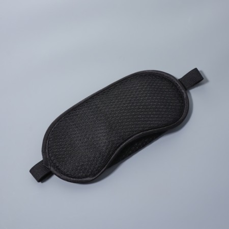 Sleep mask "perforation", 18 × 9 cm, elastic band is single, black color-1