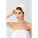 Set for the Ethel sauna Pareo (68x150 cm) and Chalma, white color