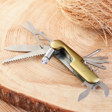 Multifunctional knife 11B1, 15cm, blade 60/2mm, golden-1