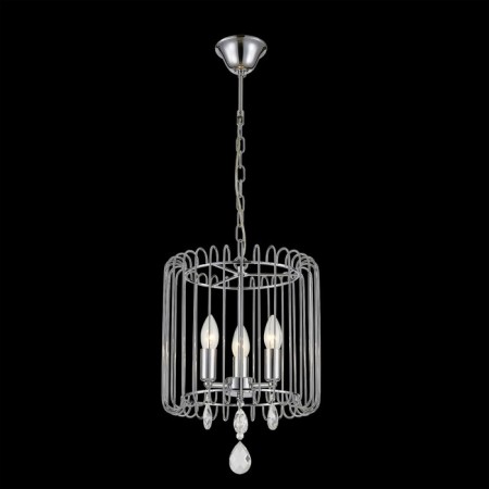 Evora chandelier, 3x60W E14, chrome 32x32x34 cm-1