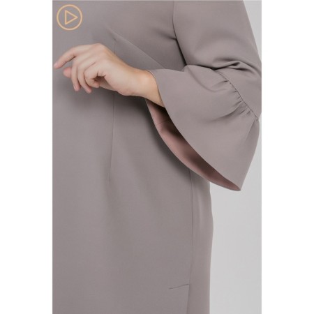Women's dress, size 56, gray color-4