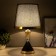 Celeste table lamp E27 40W black and gold 25x25x42.5 cm Risalux