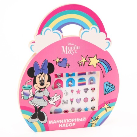 Manicure set. Nail stickers, Minnie Mouse-3