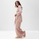 Women's costume (jacket and trousers) KAFTAN "velvet", 40-42, pink