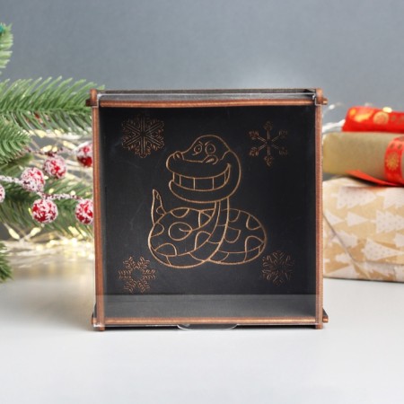 New Year's box "Snake smiles" 6x12x12 cm-1
