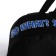 School textile backpack with print on the upper part of So what, 38x29x11 cm, black color is black