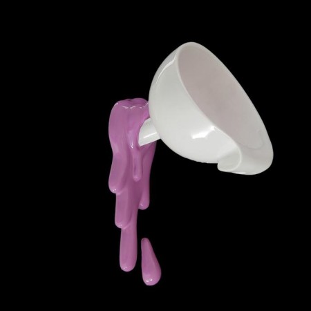 Pan "funnel with purple paint", 10 × 11 × 16 cm