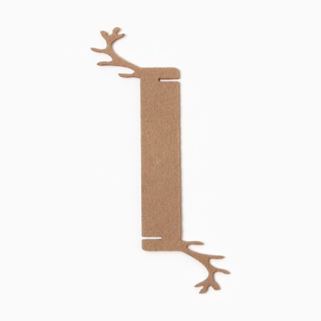 Decorative ring for napkins "Deer" ts.Bozh 15*5cm, 100%p/e felt-2