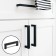 Square Cappio RSC008 Square handle, stainless steel, m/o 96 mm, black color black