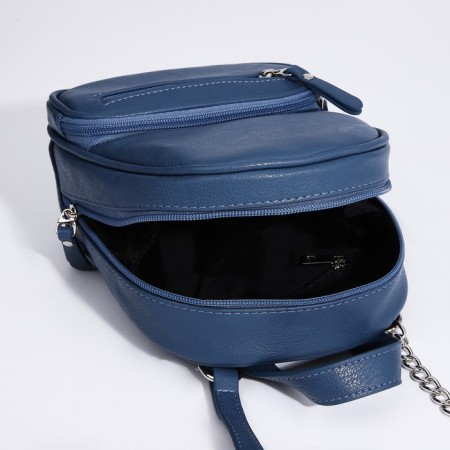 Bag Cross-Bodi Medvedkovo with a zipper, blue color-8
