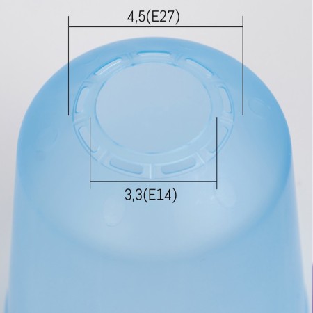 Universal "Cylinder" E14/E27 Blue 11x11x12cm-1