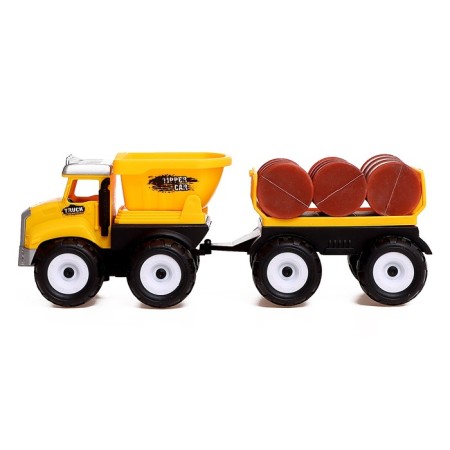 The inertial “Builder” machine, with a trailer-5