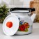 Teapot "Tulip May", 3.5 l, with a button, induction, white color