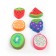 A set of curly erasers "Fruits/Berries", 4 pieces, in a blister, mix