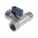 Aqualink ball valve, 1/2 "x 3/4" x 1/2 ", nut/fitting/fitting, handle-liner