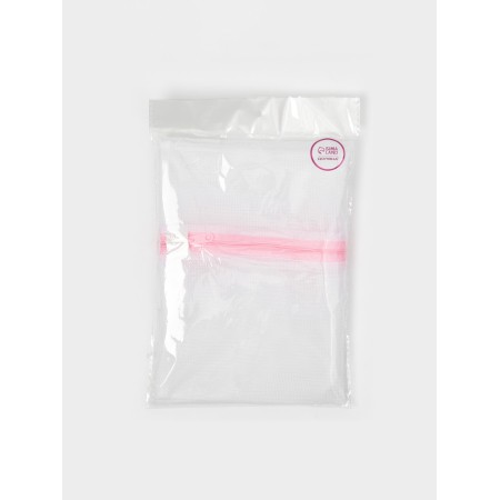 A bag for washing linen shade, 50 × 60 cm, small mesh, white color-7