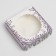 Low sides makarun box, lavender confectionery packaging, 11x 11x 3 cm